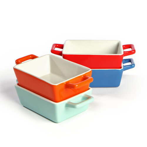 Maison & White Mini Ceramic Oven Dishes | Rectangle Set of Four