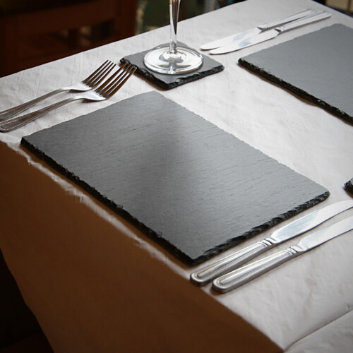 Natural Slate Placemats & Coasters - 16pc | M&W 2