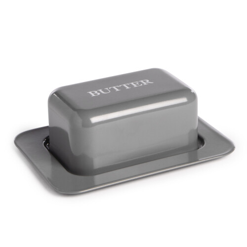 Butter Dish with Lid in Grey | M&W