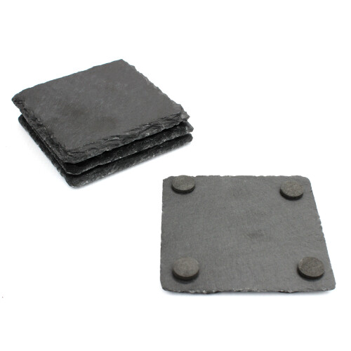 Natural Slate Placemats & Coasters - 16pc | M&W 1