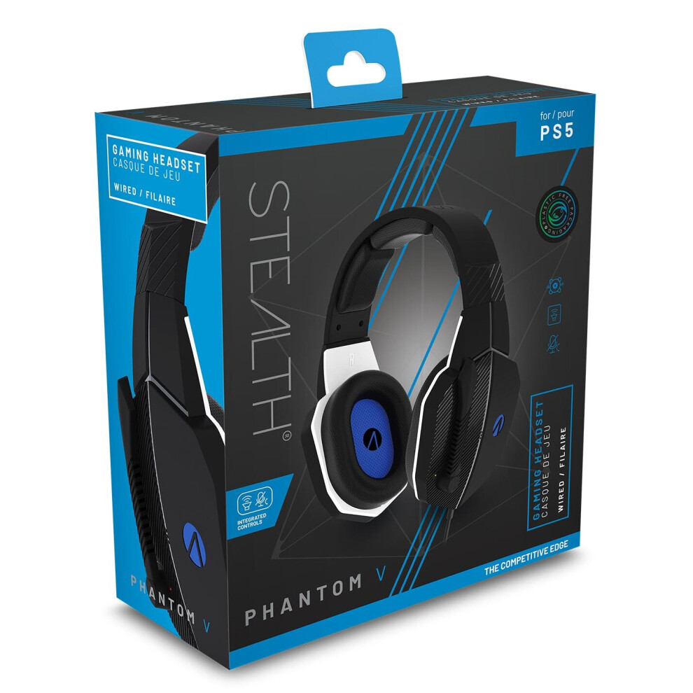 STEALTH SP-Phantom V Black Stereo Gaming Headset for PS5
