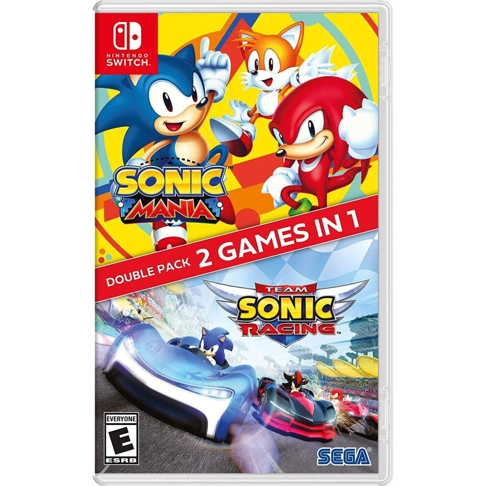 Sonic Mania + Team Sonic Racing Double Pack Nintendo Switch Game (#) 010086770193