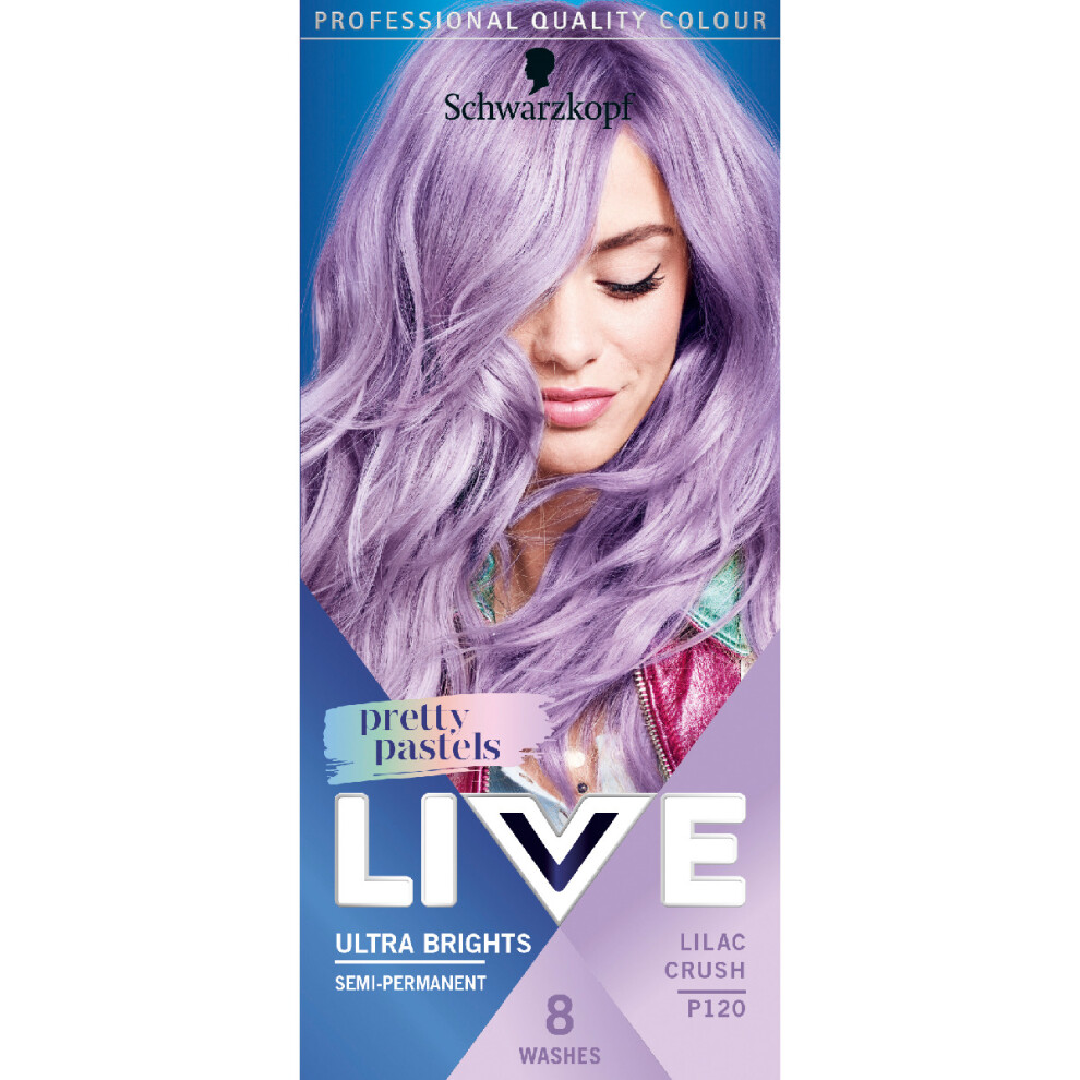 Schwarzkopf Live Hair Dye Intense Semi-Permanent #P120 LILAC CRUSH