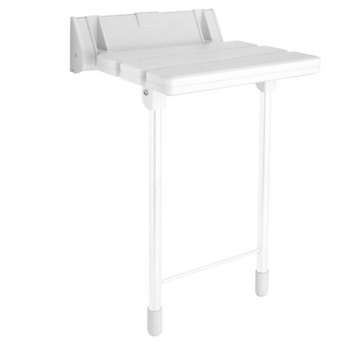 EcoSpa Comfort Plus Bathroom Wall Mounted with Legs Folding White