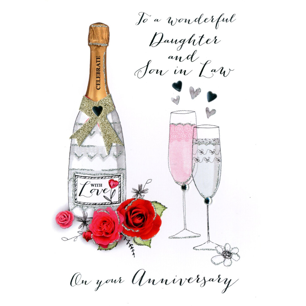 Second Nature Daughter & Son-In-Law Anniversary Greeting Card Joie De Vivre Range Cards