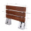 Wall Mounted Folding Teak Shower Seat - Solid Wood Bathroom Bench 4
