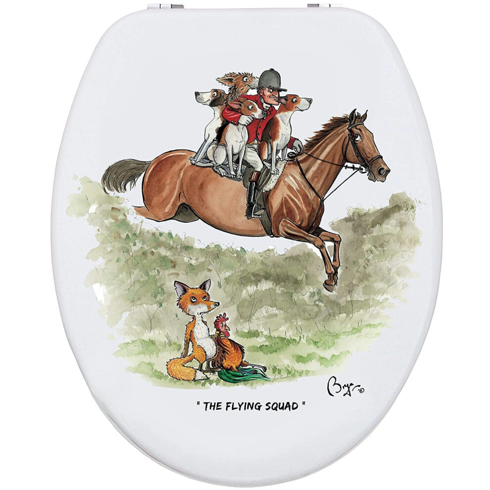 Looprints (The Flying Squad) Bryn Parry Illustrated Novelty Wooden Toilet Seat