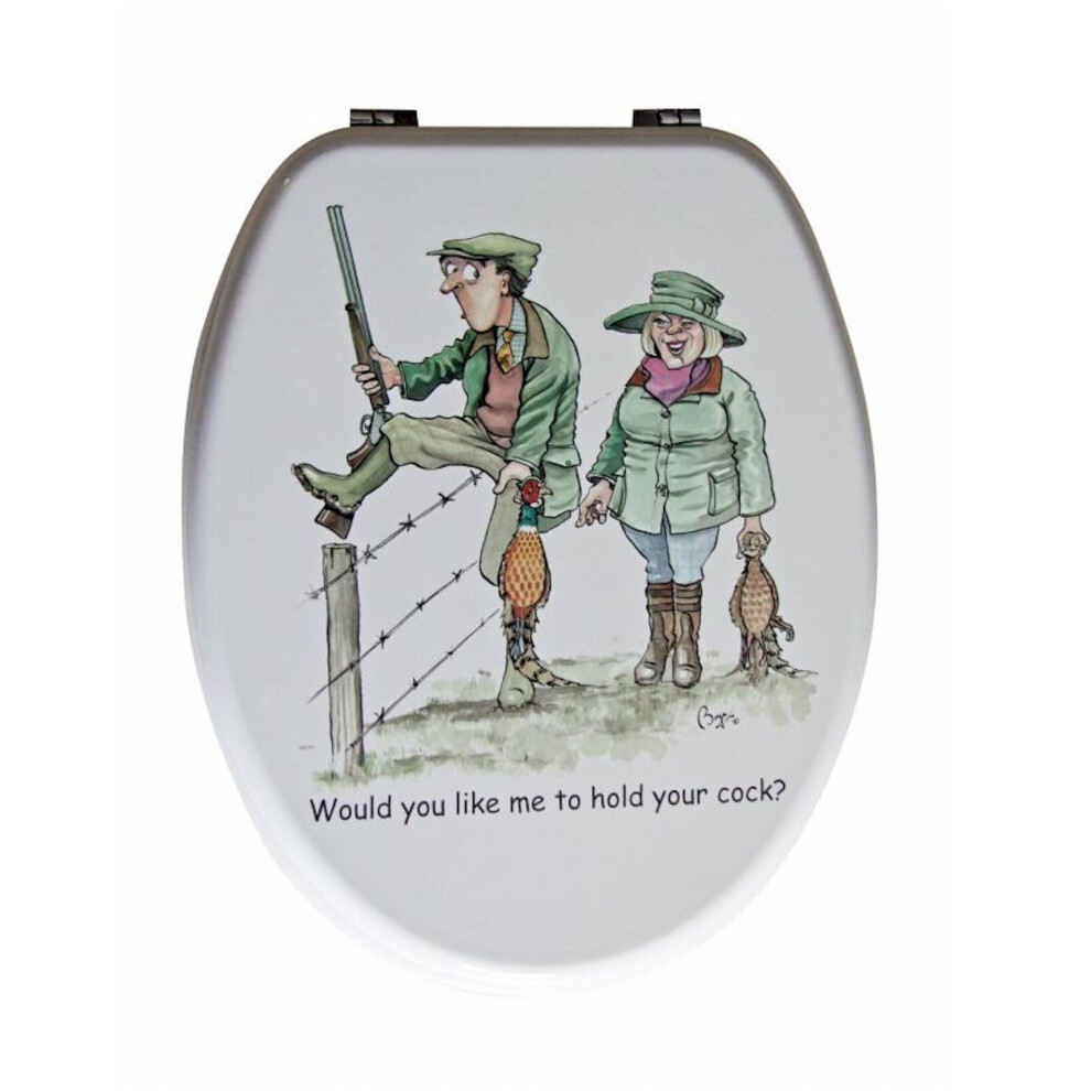Looprints (Sex In The Country) Bryn Parry Illustrated Novelty Wooden Toilet Seat