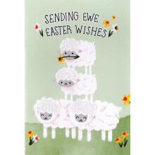 Sending Ewe Easter Wishes Card Cute Hello You Embellished Greetings Cards