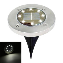 (White) 4pc LED Solar Decking Lights
