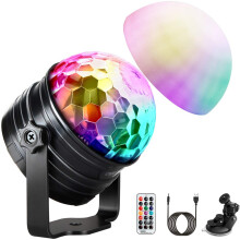 OMERIL Disco Light with Mood Light Mode, 7 RGB Color Changing OMERIL Disco Light with Mood Light Mode, 7 RGB Color Changing