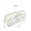 Golden Zipper Pencil Case Marble Patterns Pen Bags Makeup Storage Tool 2