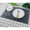 (Black) Table Placemats Place Mat PVC Heat Insulation 6pcs 4