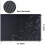 (Black) Table Placemats Place Mat PVC Heat Insulation 6pcs 6