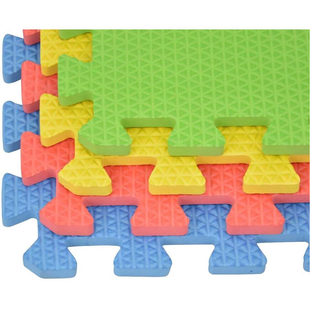 (8 Mats = 32 Square feet) EVA Puzzle Mats Interlocking Soft Floor Foam kids play Nursery Gym Exercise 12mm
