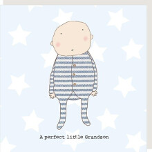 Rosie Made A Thing Perfect Grandson New Baby Greeting Card Humour Cards