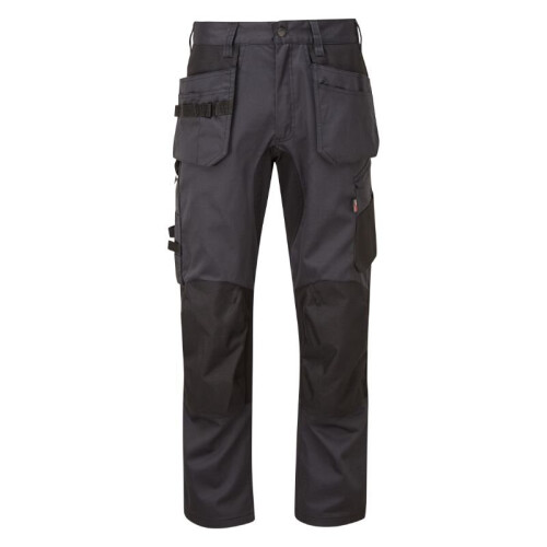(38, Regular 30") X Motion Stretch Work Trousers 725 Grey/Black