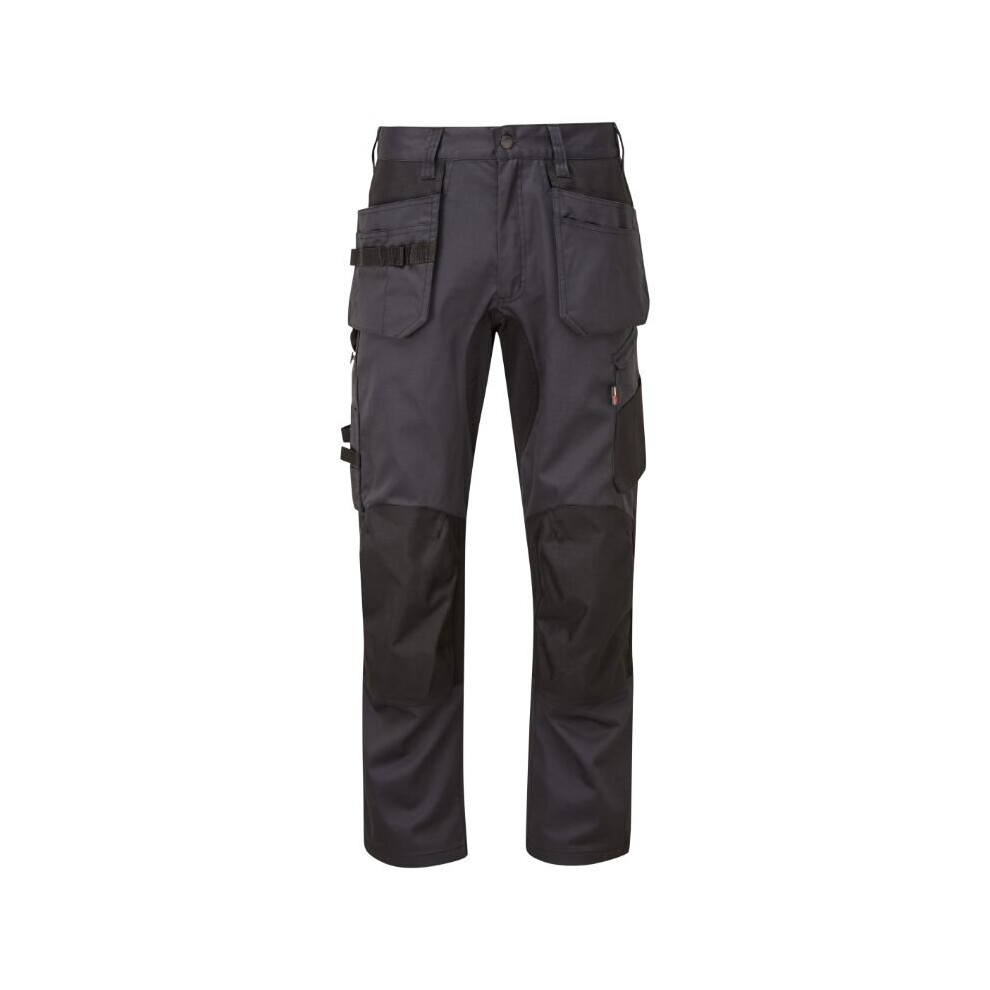 (34, Regular 30") X Motion Stretch Work Trousers 725 Grey/Black