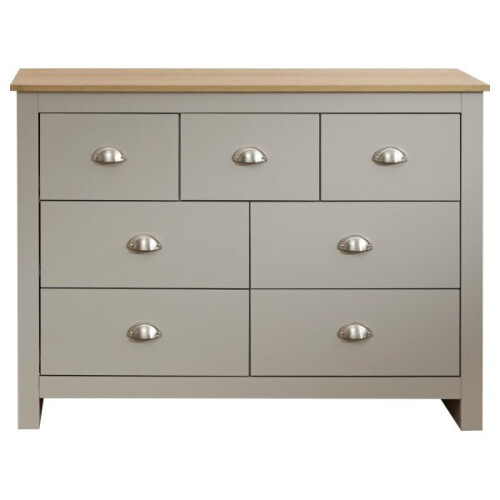 Lancaster 7 Drawer Merchant Chest in Grey 1