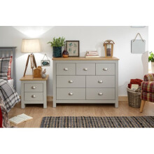 Lancaster 7 Drawer Merchant Chest in Grey