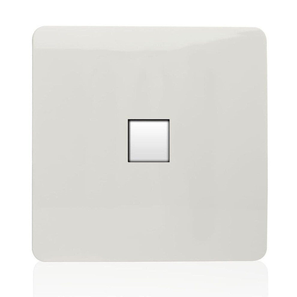 Trendi Artistic Modern Glossy Tactile Telephone Socket White ART-TLPWH - Image 5