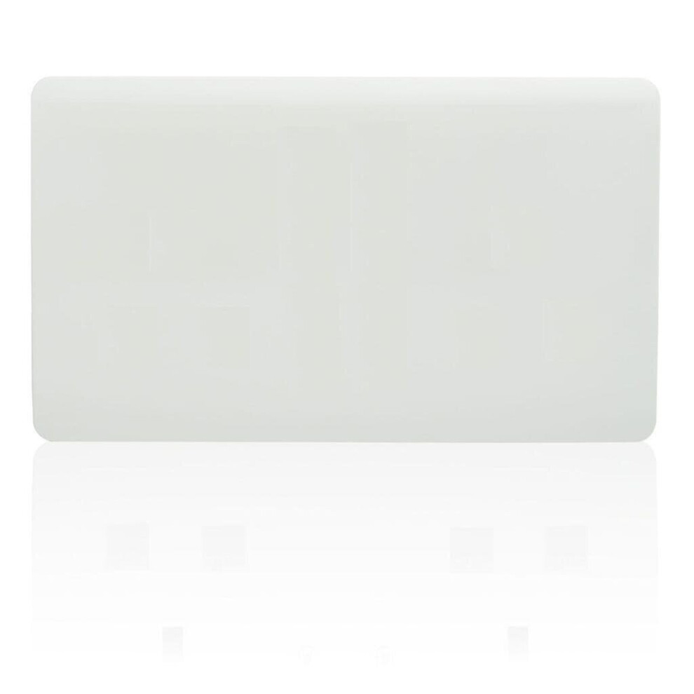 Trendi Switch Trendi 2 Gang Artistic Modern Glossy Tactile Double Blanking Plate White