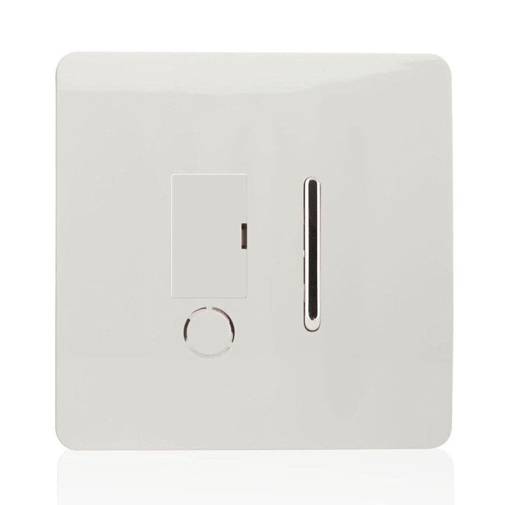 Trendi Artistic Modern Glossy Tactile Fused Spur Switch White