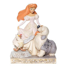 Enesco Disney Traditions von Jim Shore White Woodland Arielle, Max und Scuttle Figur, 7,75 Zoll, Mehrfarbig
