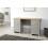 (Grey) Lancaster 4 Drawer Study Desk in Cream Or Grey 3
