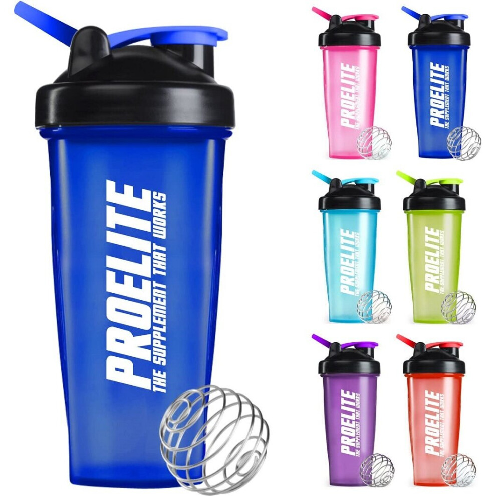 (Neon Dark Blue) Pro-Elite Blender Bottle Shaker V3 700ml 