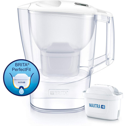 BRITA Filterkaraffe - BRITA - Aluna - 2,4L - Weiß - 1 Maxtra+ Kartusche
