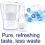 BRITA Filterkaraffe - BRITA - Aluna - 2,4L - Weiß - 1 Maxtra+ Kartusche 3