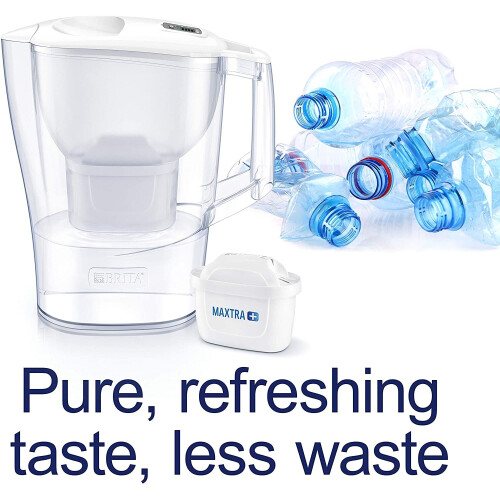 BRITA S0500 Aluna Fridge Water Filter Jug Remove Impuities, White, 2.4 L on OnBuy