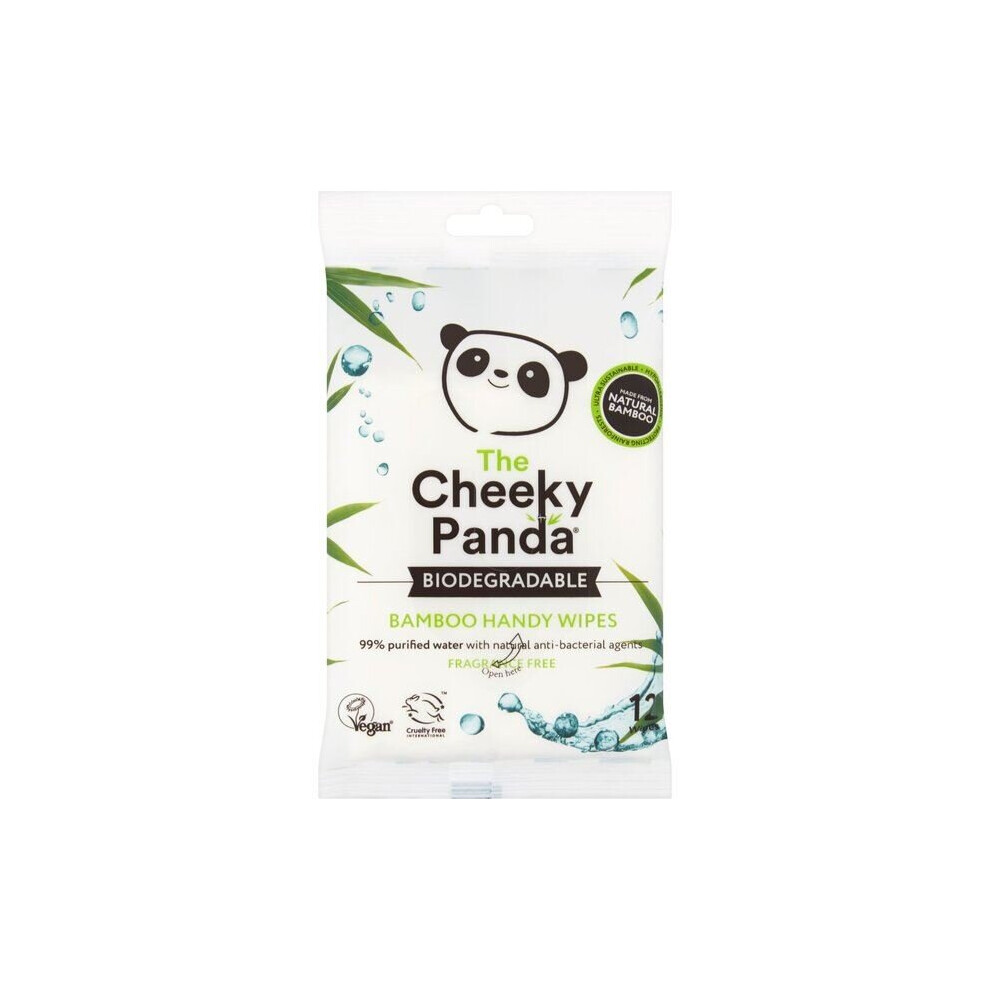 The Cheeky Panda Cheeky Panda Biodegradable Bamboo Handy Wipes - 12 Wipes