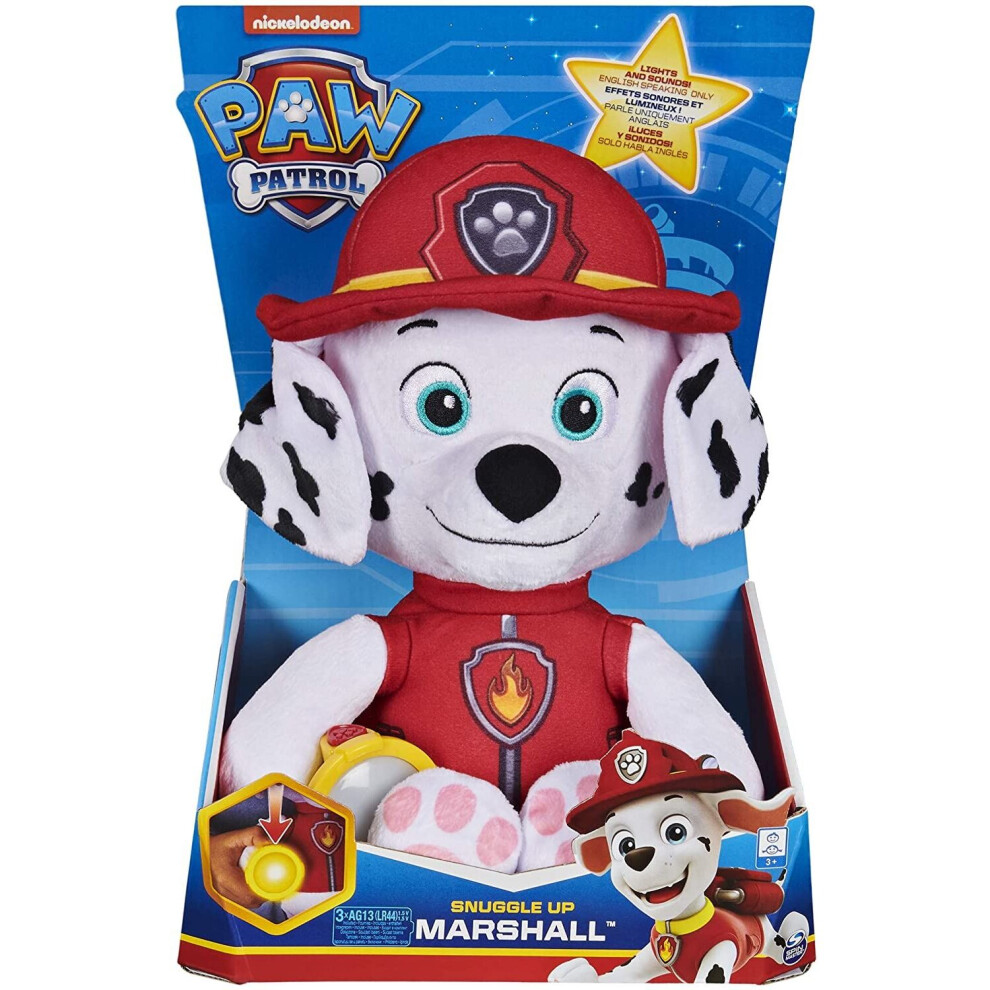 Paw Patrol Snuggle Up Marshall Plush with Torch and Sounds