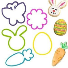 Pack Of 5 Springtime Cookie Cutters In String Bag