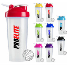 (Pink) Pro-Elite Transparent Shaker With Hook V5