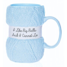 KNITTING MUG BIG BALLS