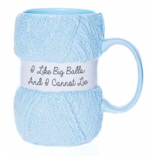 KNITTING MUG BIG BALLS