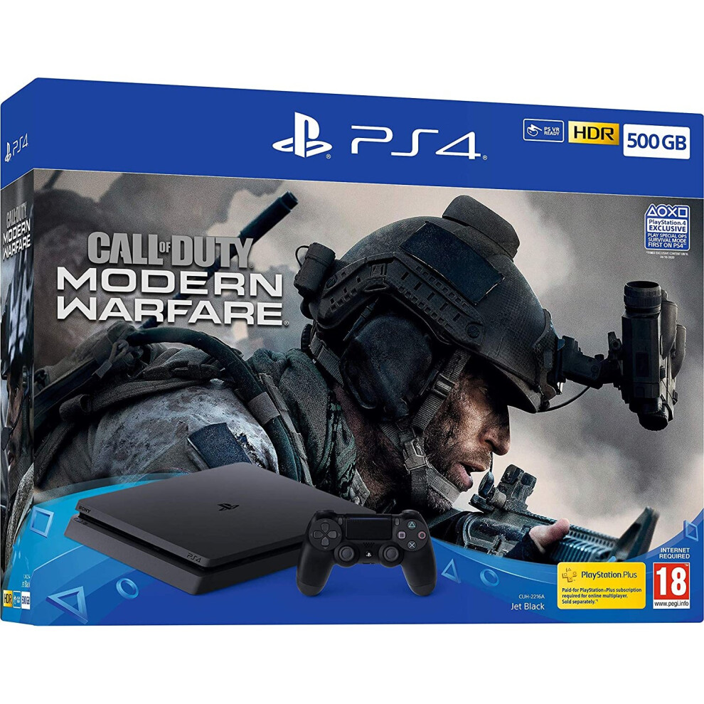 Playstation Sony Ps4 500Gb Console & Call Of Duty: Modern Warfare Bundle Dark