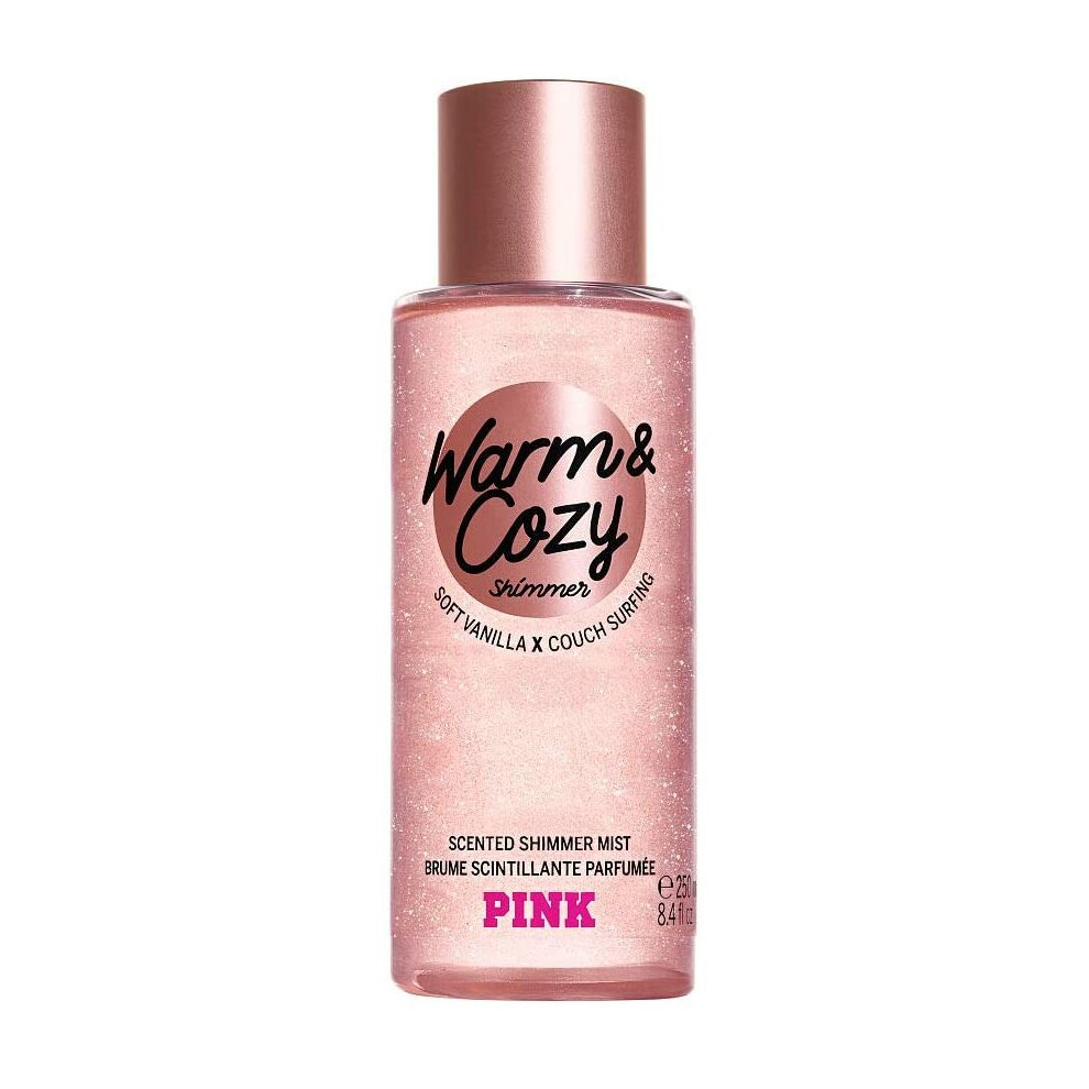 Victoria'S Secret Pink New! Warm & Cozy Shimmer Body Mist 250Ml