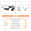 Portable Bone Conduction Bluetooth Headset Wireless Earphone Gift 4
