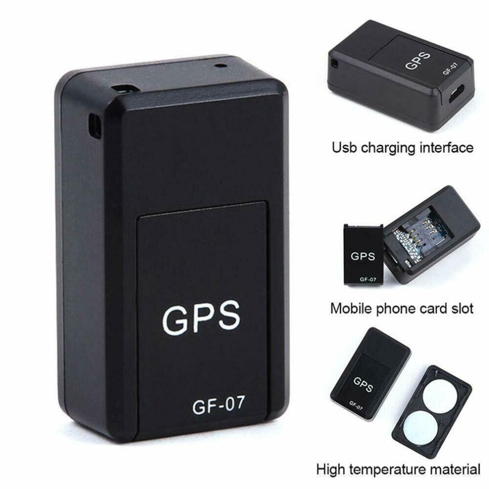 Mini Gps Tracker Anti-Theft Device Smart Locator Voice Magnetic Recorder Light/Black 7552103093777