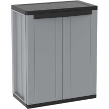J-LINE 68 Plastic cabinet, 68 x 37.5 x 85 cm, Grey