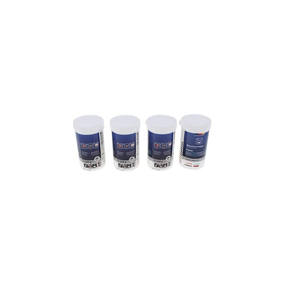 ORIGINAL BOSCH WASHING MACHINE CLEANER PACK OF 4 200G