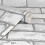 Arthouse 3D Effect White Silver Metallic Brick Wallpaper Stone Slate Industrial Arthouse 3