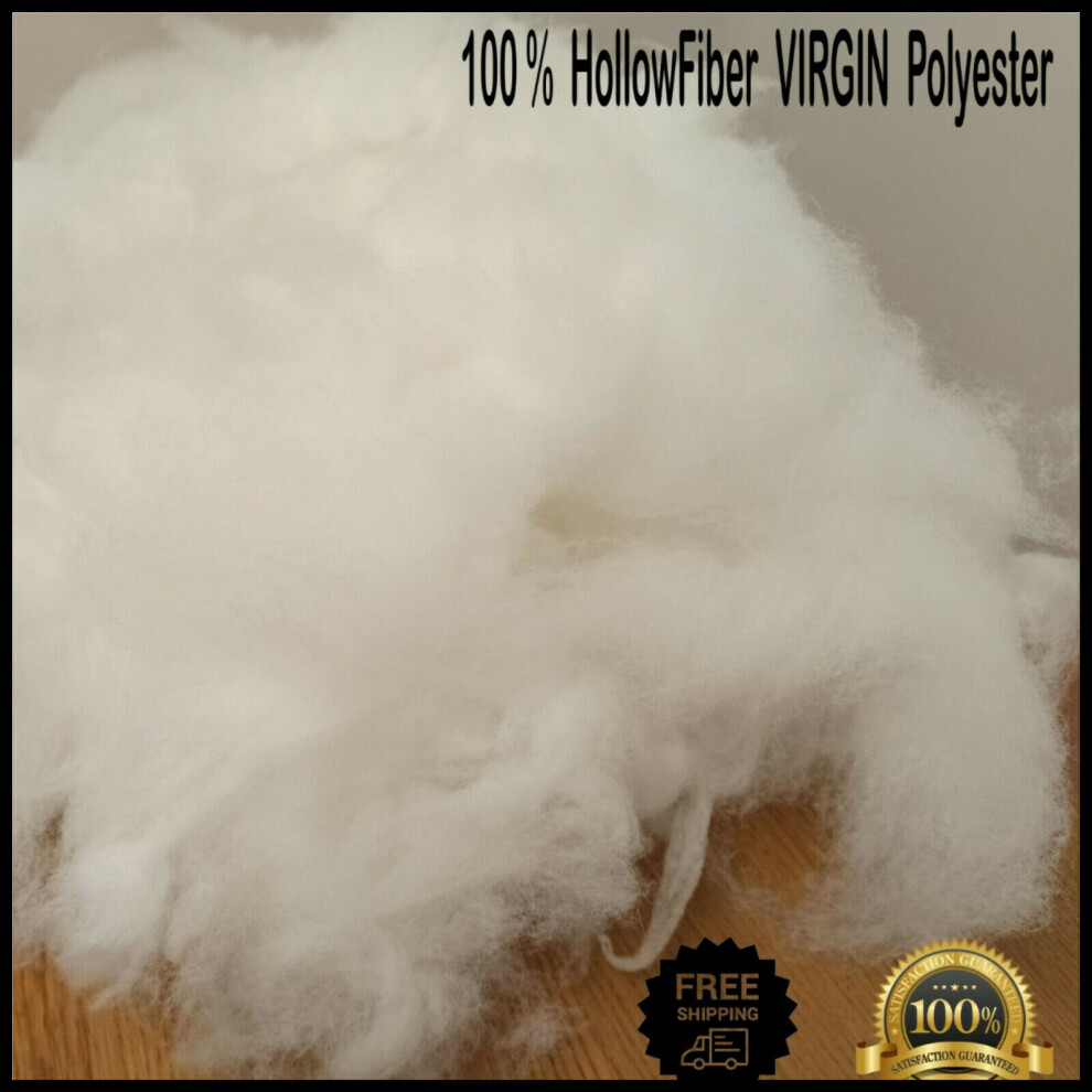 Chilimilii (Hollow Fibre Filling (5Kg)) 100% Virgin Hollowfibre Polyester Filling Cushion Craft Toys Teddy Bear Soft Pillow Stuffing