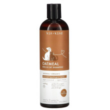 Kin+Kind, empfindliche Haut natürliche Shampoo, für Hunde + Katzen, unparfümiert, 12 fl oz (354 ml)