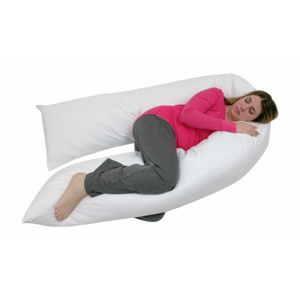 9Ft U Shaped Pillow Comfy Cuddle Maternity Nursing Support Hollowfiber Filled Body Pillow Only Chilimilii