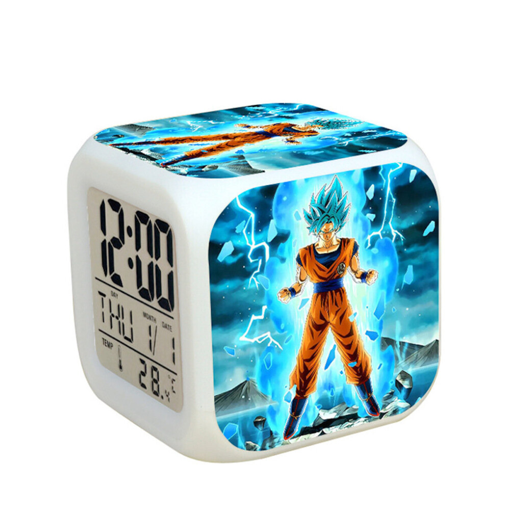Alarm Clock Dragon Ball  Night Glowing Desk Clock with Thermometer